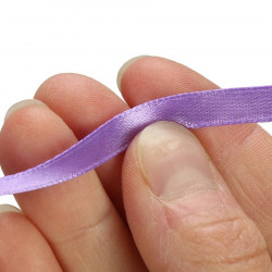 Ruban satin 6mm Lilas - rouleau de 25m