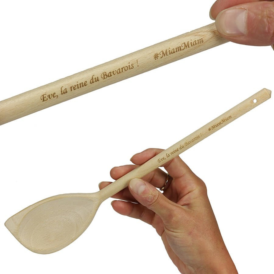 Spatule cuillère en bois à personnaliser