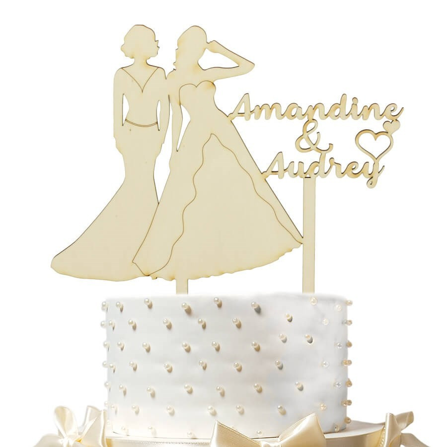 duoyif Gâteau Topper Mariage 2 Pièces Mr&Mrs Topper De Gâteau Mariage  Décoration De Gâteau Acrylique Cupcakes Cake Toppers Pour Mariages