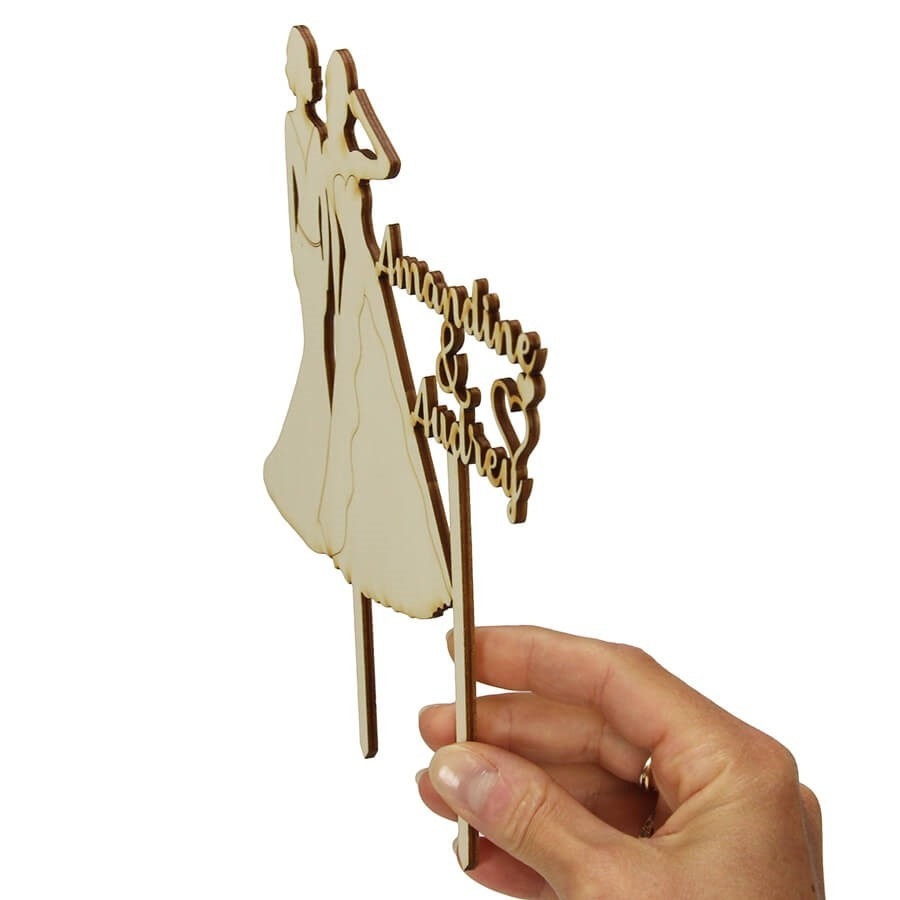 Cake topper prénom en bois personnalisé - Spirale Cake topper prénom en bois personnalisé - Spirale