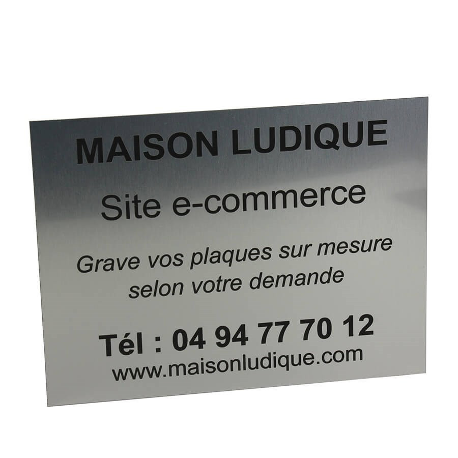 Piquet Plaque Commémorative Personnalisée Acrylique Argenté - Hommage Jardin