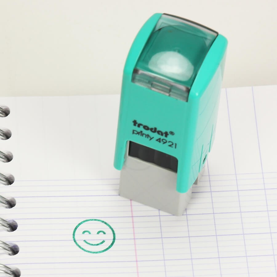Lot de 3 tampons appréciation scolaire smiley