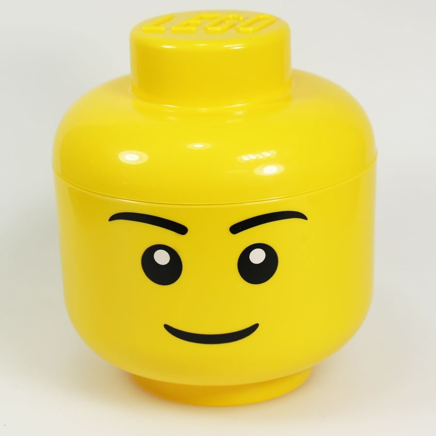 Boîte de rangement Lego S tête garçon