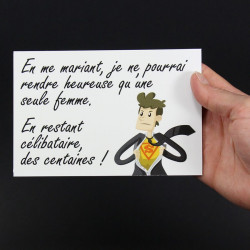 Panneau humour déco - En me mariant, femme heureuse