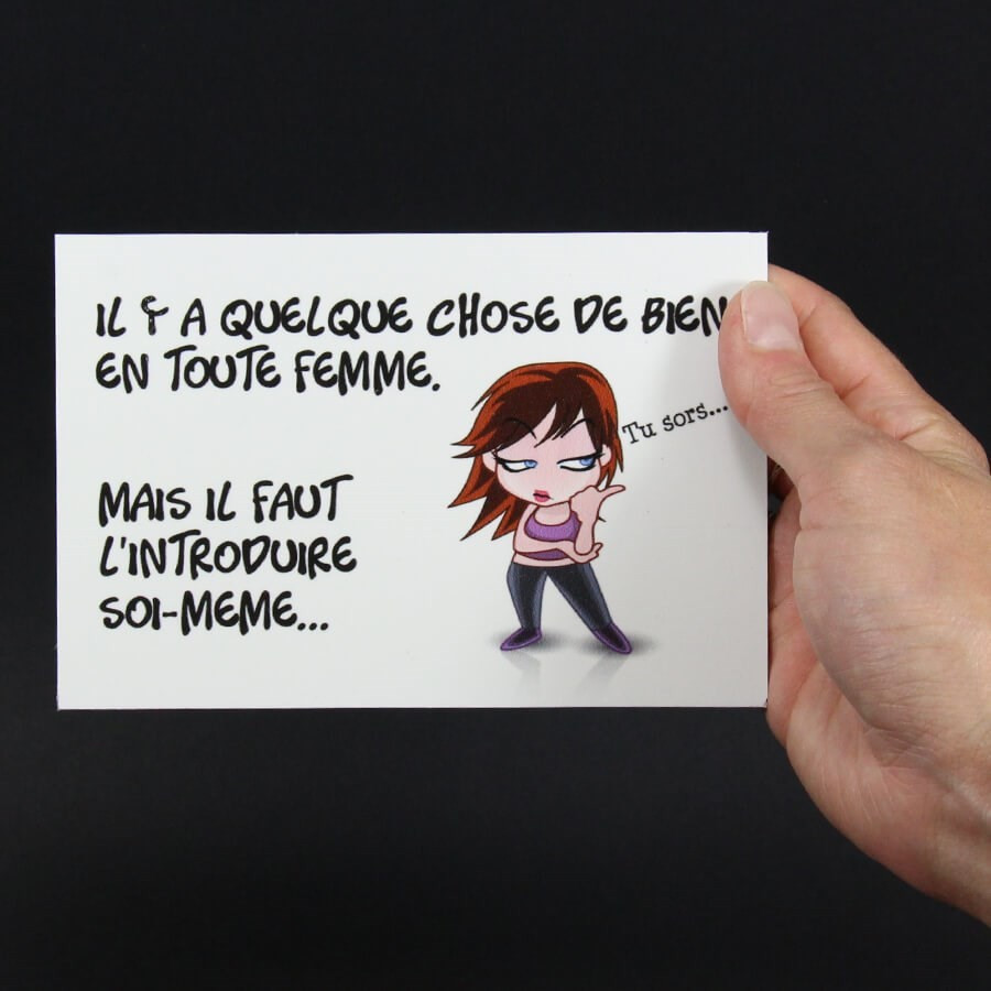 Panneau humour déco - Quelque chose de bien en toute femme