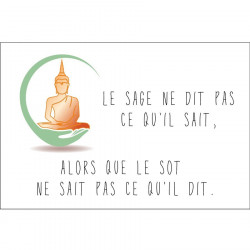 Panneau humour déco - Le sage et le sot