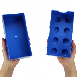 Boîte de rangement ou lunch box brique Lego 8 - bleu