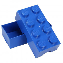 Boîte de rangement ou lunch box brique Lego 8 - bleu