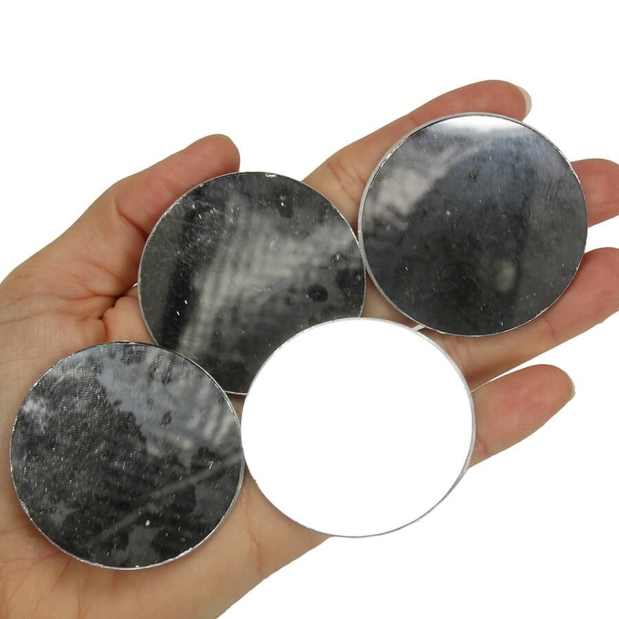 4 petits miroirs ronds 5 cm 4 petits miroirs ronds 5 cm