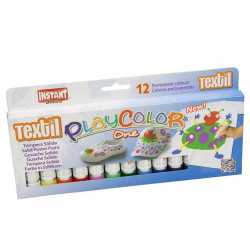 12 sticks de gouache solide PlayColor One - peinture pour textiles