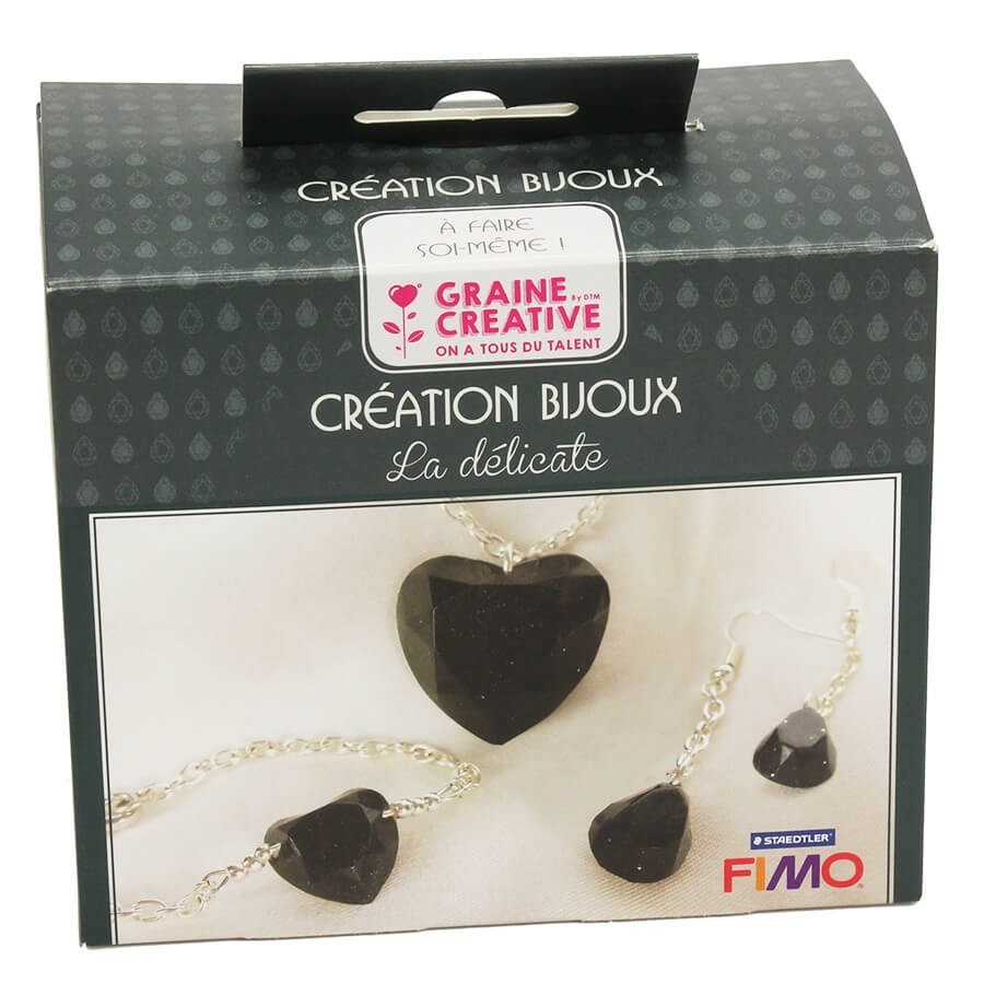 Kit DIY Graine créative Créez vos bijoux Fimo - La délicate