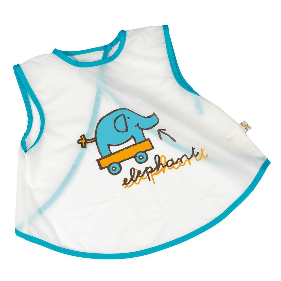 Lot de 2 bavoirs bébé tablier à scratch Lot de 2 bavoirs bébé tablier à scratch