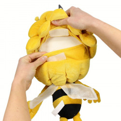 Bouillotte enfant à eau - housse peluche Maya l'abeille