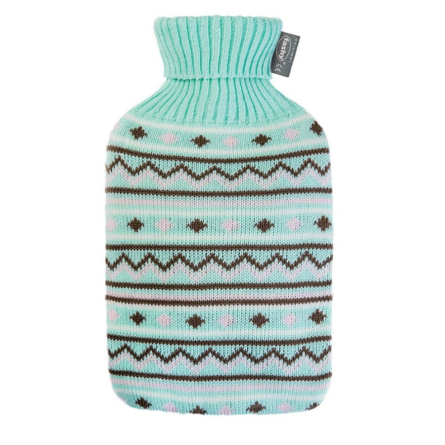 Bouillotte à eau avec housse - tricot couleur Fashy Bouillotte à eau avec housse - tricot couleur Fashy