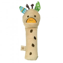 Hochet bébé girafe en peluche