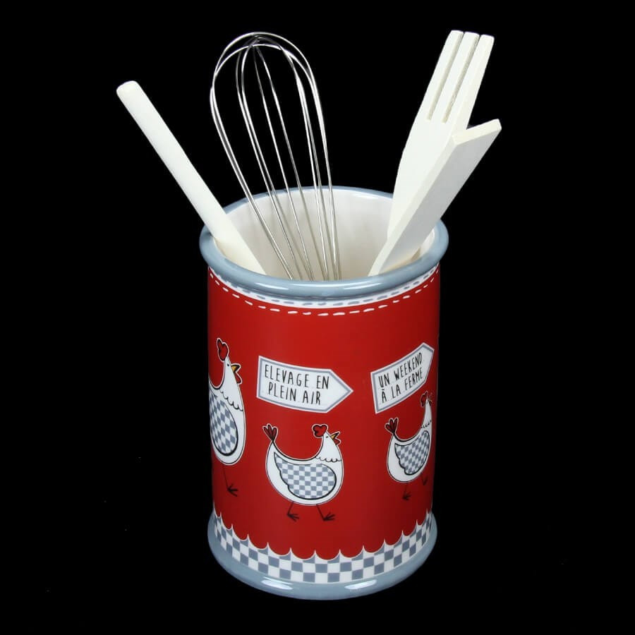 Porte ustensiles de cuisine  Ustensile cuisine, Ustensile, Pots en  plastique