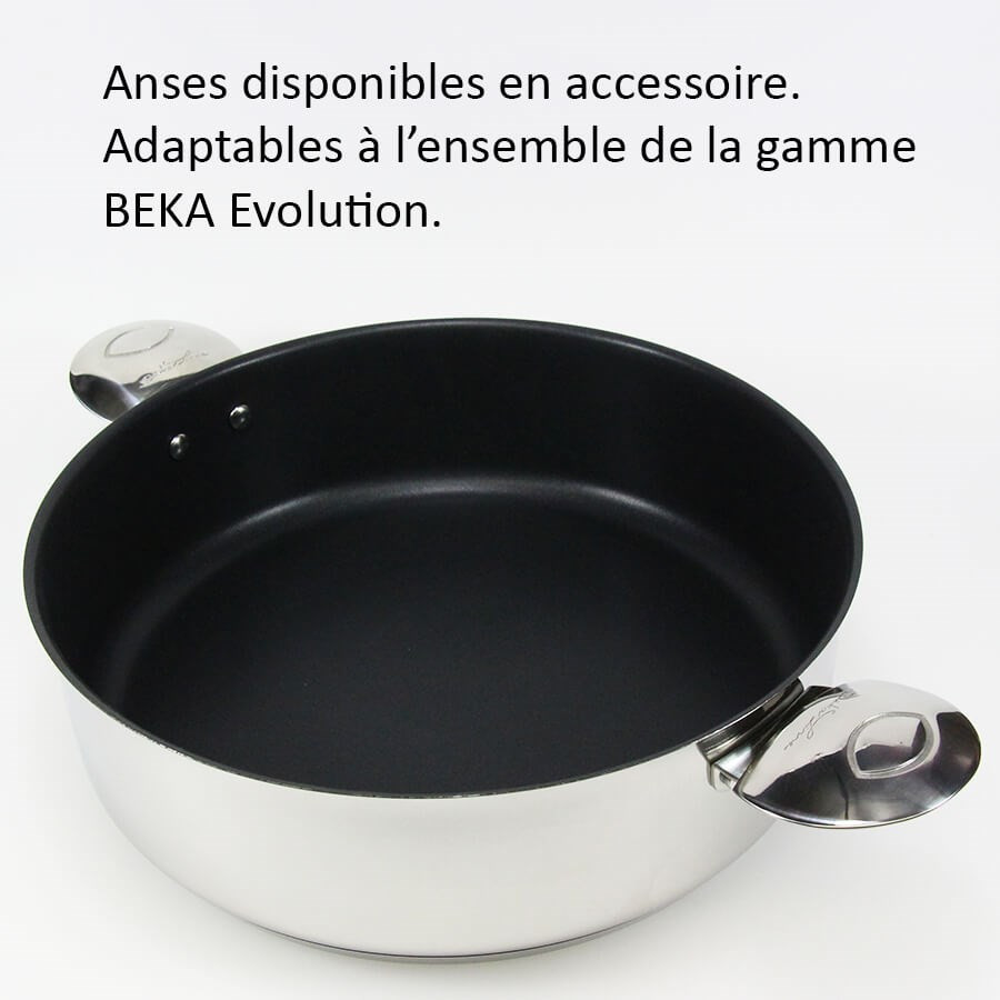 Lot de 2 anses inox pour poêles et casseroles Beka Evolution
