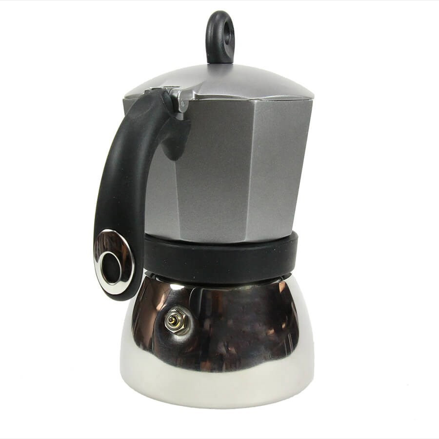 Cafetière italienne Bialetti 6 tasses Moka induction anthracite