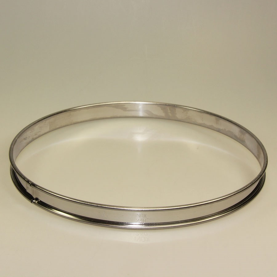 Cercle à tarte inox 24 cm h20 Gobel Cercle à tarte inox 24 cm h20 Gobel