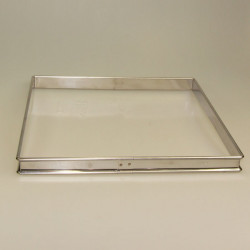 Cadre à pâtisserie carré inox 24 cm Gobel