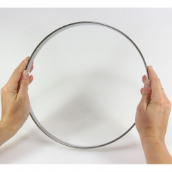 Cercle à tarte inox 26 cm h20 Gobel