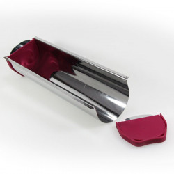 Moule à bûche inox Gobel - gouttière étanche 30 cm