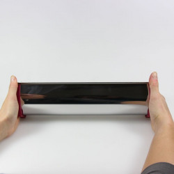 Moule à bûche inox Gobel - gouttière étanche 30 cm