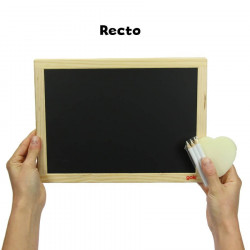 Ardoise écolier en bois