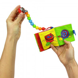Jouet de poussette livre d'images avec clip Heimess