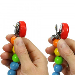 Jouet de poussette livre d'images avec clip Heimess