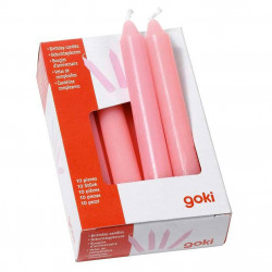 10 grosses bougies anniversaire Goki - rose