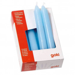 10 grosses bougies anniversaire Goki - bleu