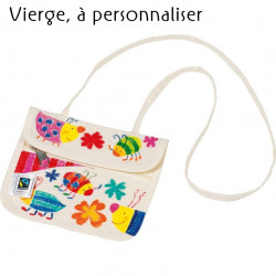 Pochette porte monnaie en coton à personnaliser