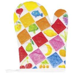 Gant de cuisine pour enfant en coton - vierge - à colorier