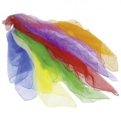 6 foulards en tissu pour jonglage et déguisement