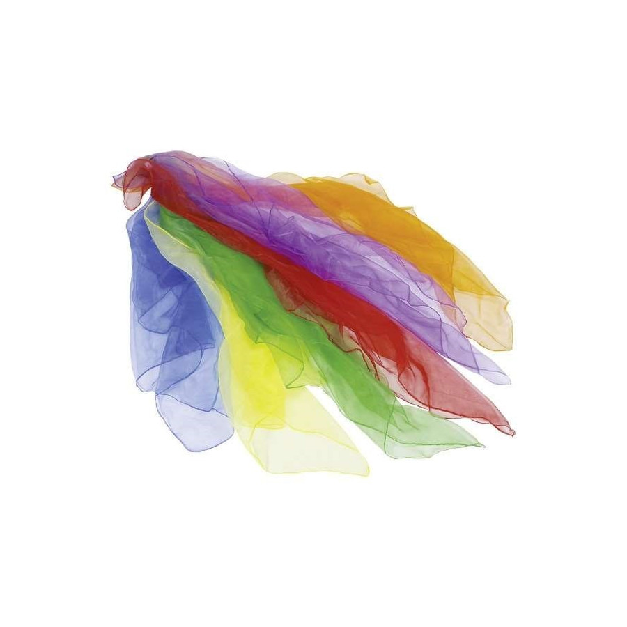 6 foulards en tissu pour jonglage et déguisement 6 foulards en tissu pour jonglage et déguisement