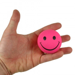 Balle smiley - rose