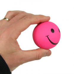 Balle smiley - rose
