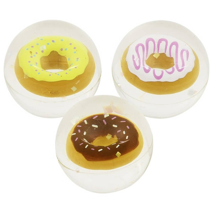 Lot de 3 balles rebondissantes Donut