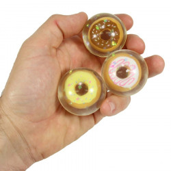 Lot de 3 balles rebondissantes Donut