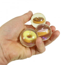 Lot de 3 balles rebondissantes Donut