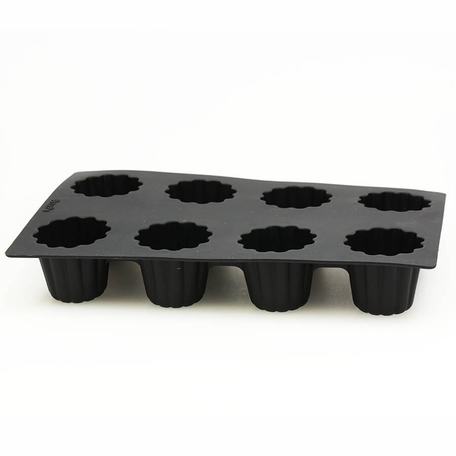 Moule à cannelé en silicone - 8 cannelés Moule à cannelé en silicone - 8 cannelés