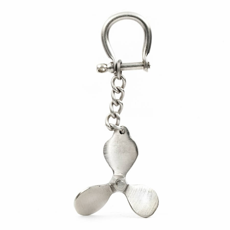 Porte clé hélice de bateau avec manille Porte clé hélice de bateau avec manille