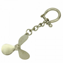 Porte clé hélice de bateau avec manille