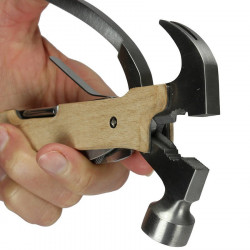 Marteau multi outils façon couteau suisse en bois Kikkerland