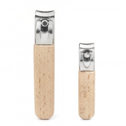 Lot de 2 coupe ongles en bois Kikkerland