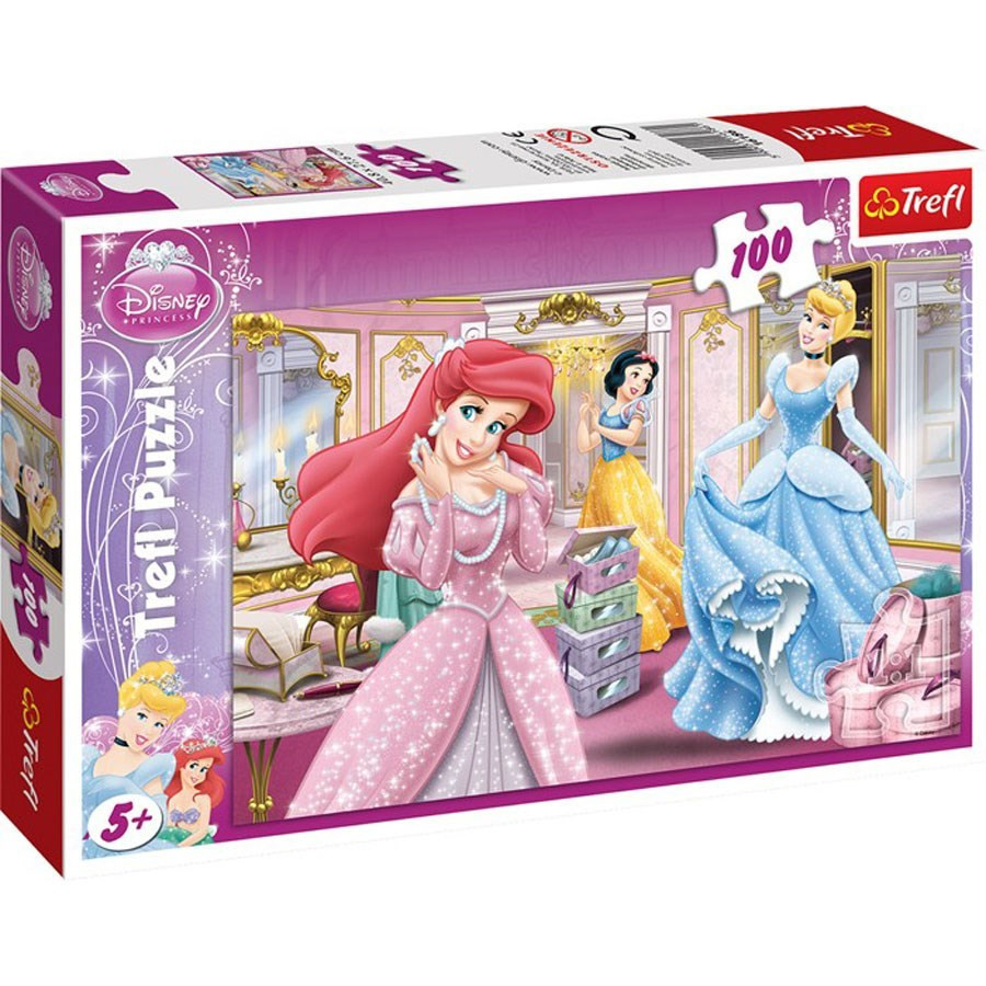 Puzzle 100 pièces - Valisette Ronde - Secrets de Princesses