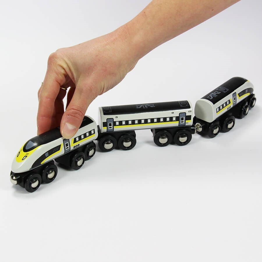 TGV pour circuit de train en bois compatible Brio, Ikea