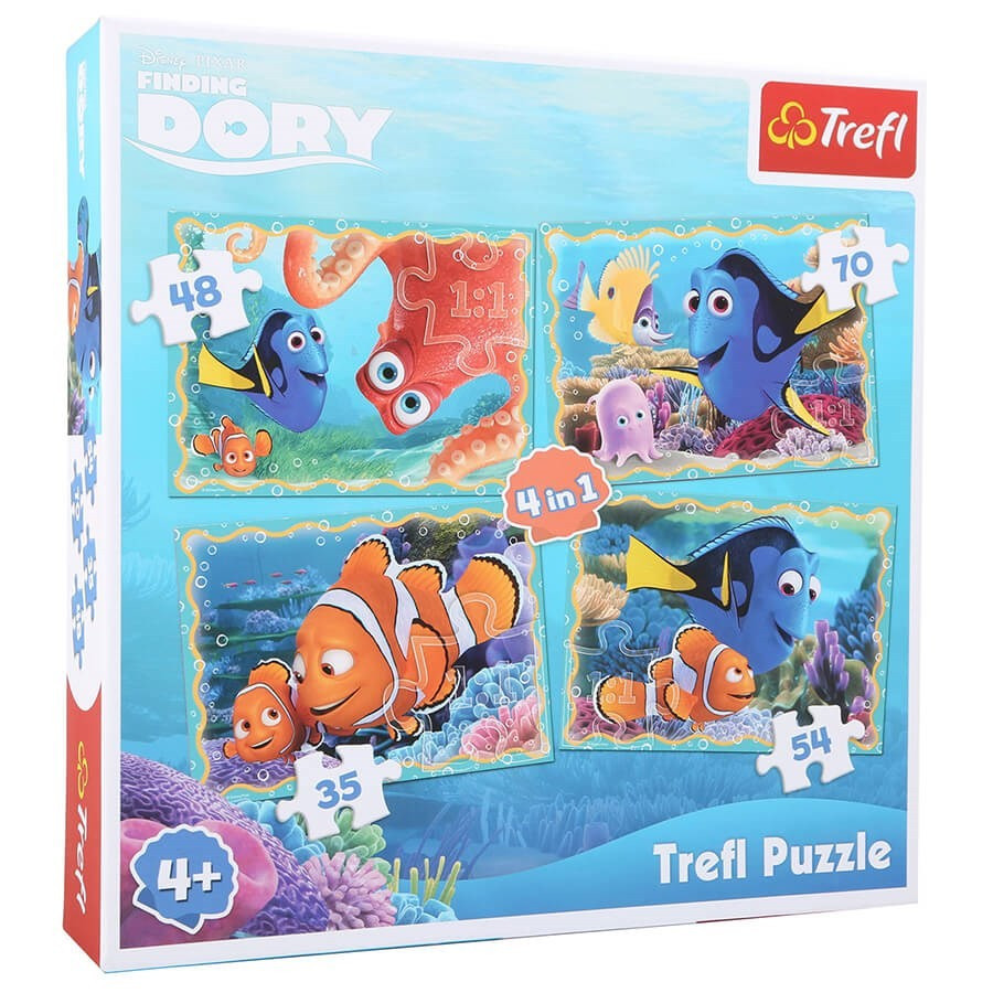 Coffret 4 puzzles enfant Le monde de Dory Coffret 4 puzzles enfant Le monde de Dory