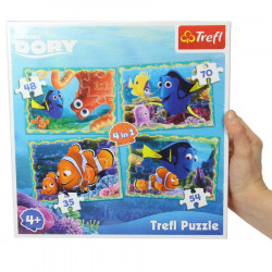 Coffret 4 puzzles enfant Le monde de Dory